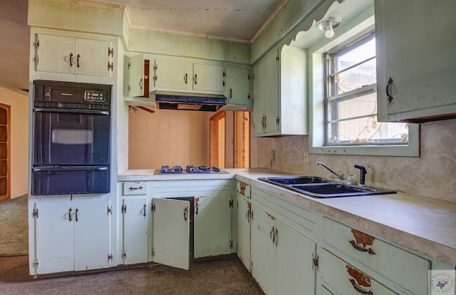 kitchen with gas cooktop and sink