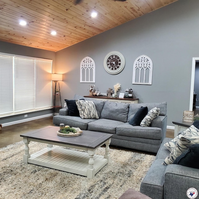 3059 Mc 22, Fouke, AR 71837 - living area with recessed lighting and wood ceiling
