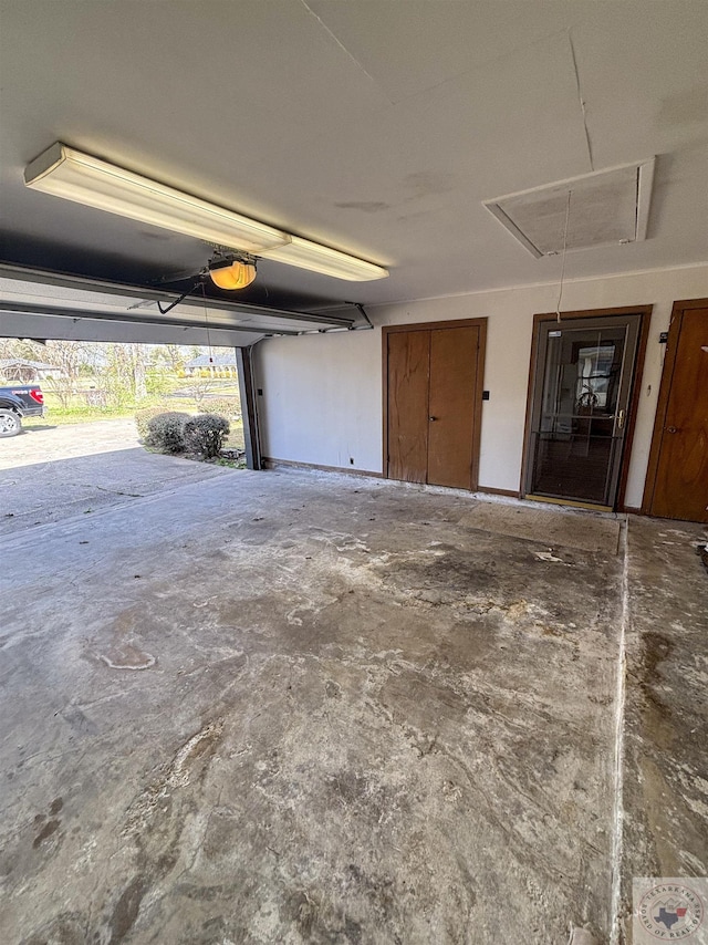 111 Oak St, New Boston, TX 75570 - garage featuring a garage door opener
