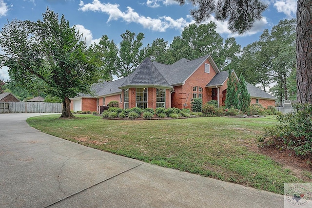 view of front of house with a front yard