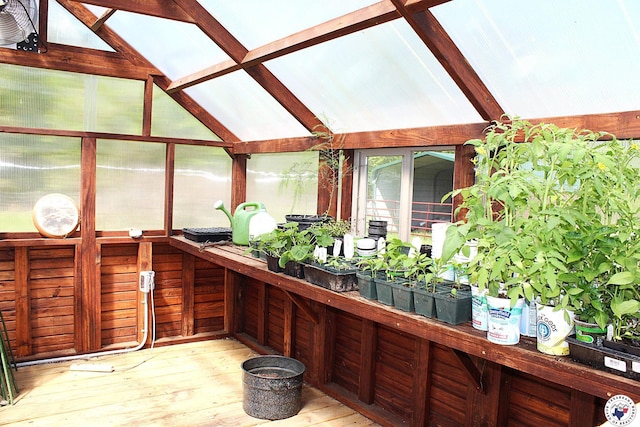 view of sunroom / solarium