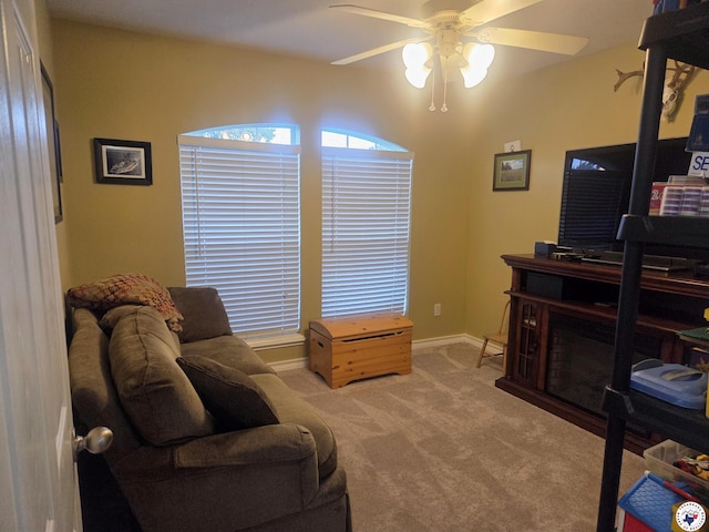 6133 Timberwood Ln, Texarkana, AR 71854 - carpeted office with a ceiling fan
