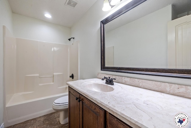 3604 Melody Ln, Texarkana, TX 75503 - full bathroom with toilet, vanity, and bathing tub / shower combination