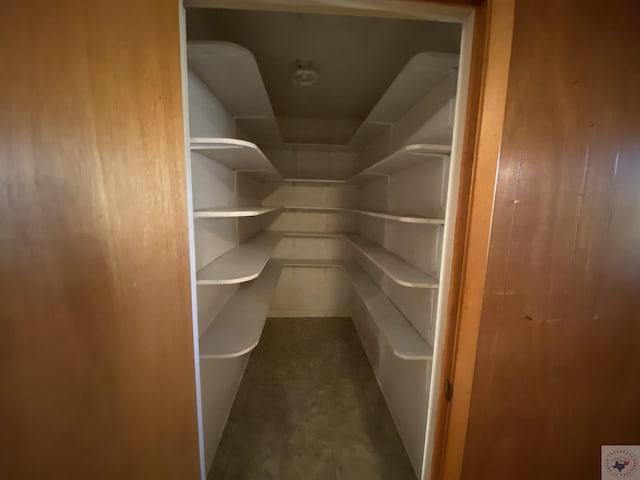 view of pantry