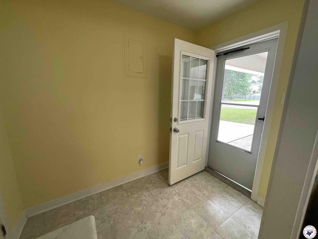 3123 Hickory St, Texarkana, AR 71854 - doorway to outside with baseboards