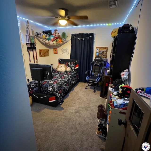 24075 US Highway 59 N, Queen City, TX 75551 - bedroom featuring carpet floors and a ceiling fan