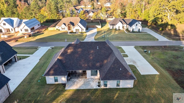 drone / aerial view featuring a residential view