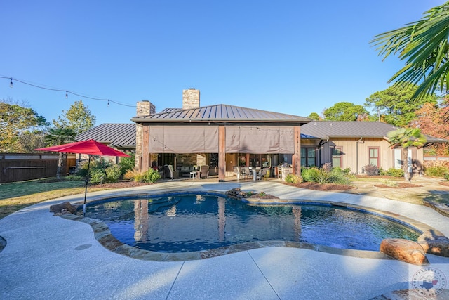 view of pool with a patio area