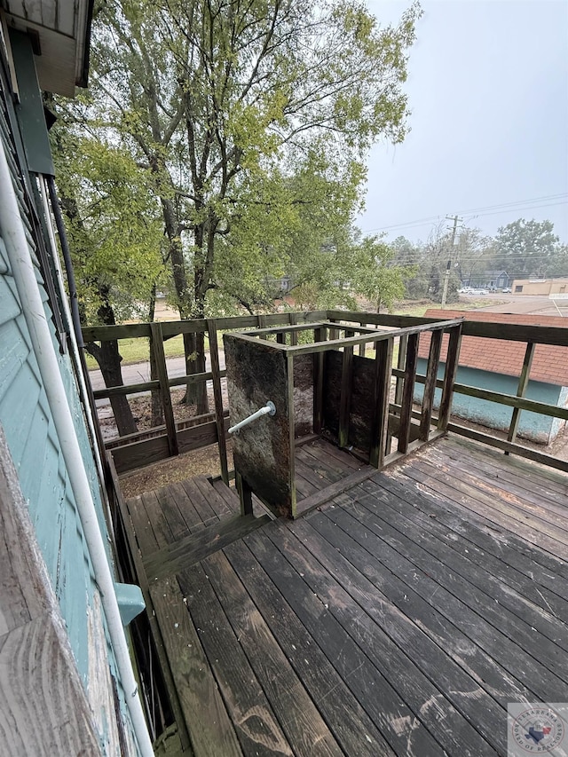 view of wooden terrace