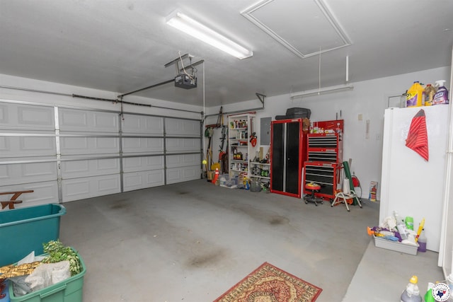 7 Brittan Pl, Texarkana, TX 75503 - garage with electric panel and a garage door opener
