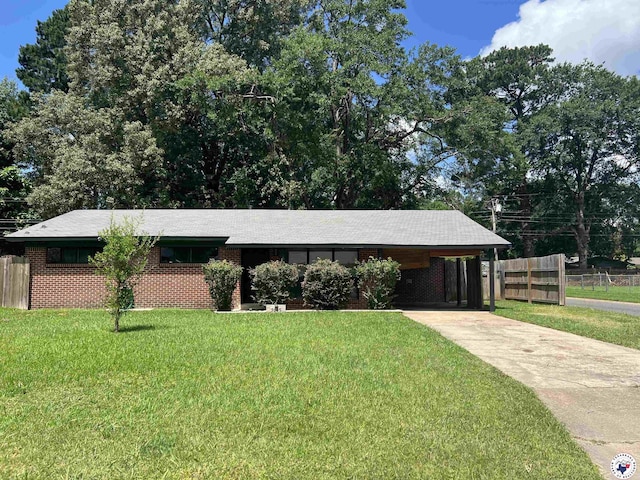 3609 Belmont Ave, Texarkana, AR 71854 - ranch-style house featuring driveway and an attached carport