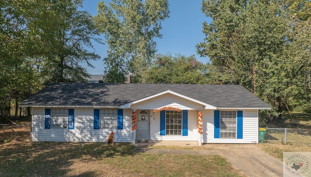 view of ranch-style house