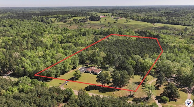 986 Texas Highway 77 W, Atlanta, TX 75551 - bird's eye view featuring a forest view