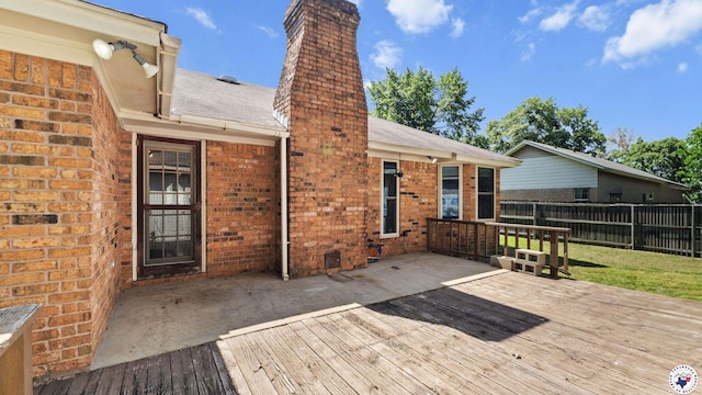 208 Jeffrey Ln, Wake Village, TX 75501 - view of wooden terrace