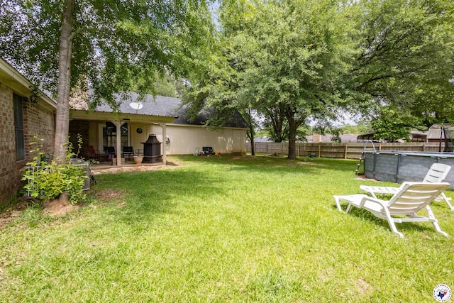 205 S Park Dr, New Boston, TX 75570 - view of yard featuring a patio