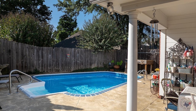 view of pool with a patio area