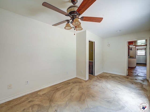 903 Mimosa St, Wake Village, TX 75501 - unfurnished room featuring a ceiling fan and baseboards
