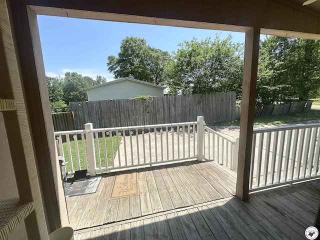 112 Springridge Ln, Texarkana, TX 75501 - deck featuring a fenced backyard