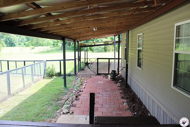 632 White Oak Rd, Maud, TX 75567 - view of patio / terrace featuring an exterior structure and an outbuilding