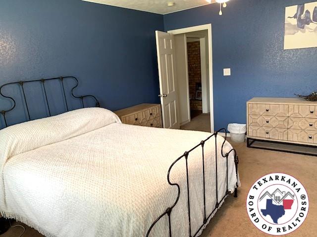 bedroom with carpet floors