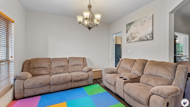 6 Meredith Way, Texarkana, TX 75501 - living room with a chandelier and wood finished floors