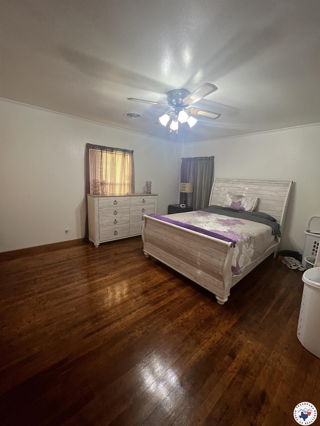 2808 W Main, Atlanta, TX 75551 - bedroom featuring hardwood / wood-style flooring and a ceiling fan