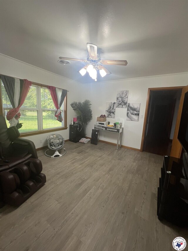 2808 W Main, Atlanta, TX 75551 - bonus room with wood finished floors and ceiling fan