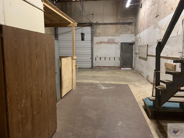 view of basement