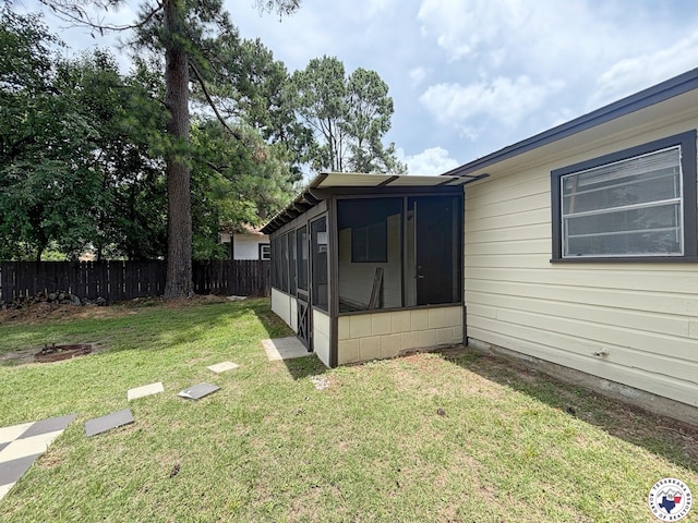 3703 Hickory St, Texarkana, AR 71854 - view of yard featuring a sunroom