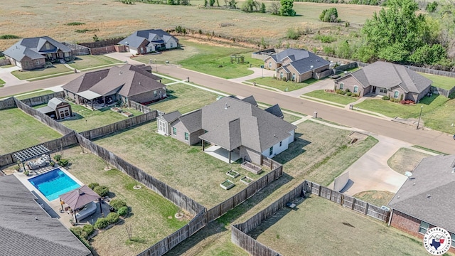 10 King Ranch Rd, Texarkana, TX 75503 - aerial view of residential area featuring a pool