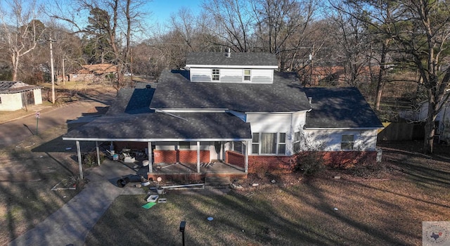 view of front of house featuring covered porch