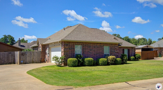 3705 Connie Ln, Texarkana, TX 75503 - view of front of property featuring brick siding, an attached garage, concrete driveway, and a shingled roof