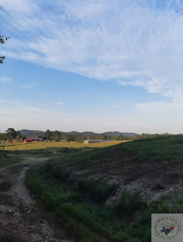 exterior space featuring a rural view