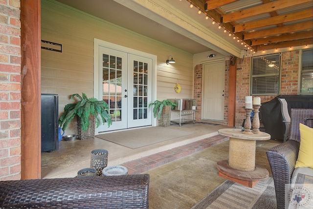 view of patio / terrace with french doors