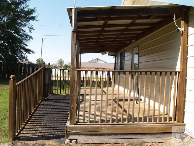 view of deck