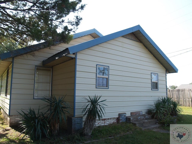 view of side of property