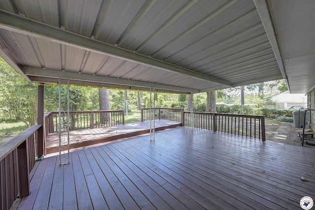 814 Hawkins Ave, Wake Village, TX 75501 - view of wooden terrace