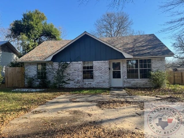 view of ranch-style home