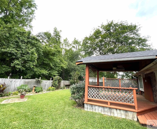 130 Westline Rd, Wake Village, TX 75501 - view of yard with a deck