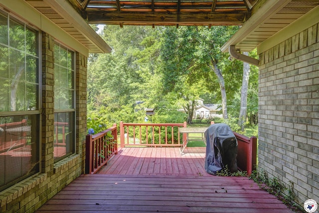 13 Holly Ridge Dr, Texarkana, TX 75503 - wooden terrace featuring area for grilling