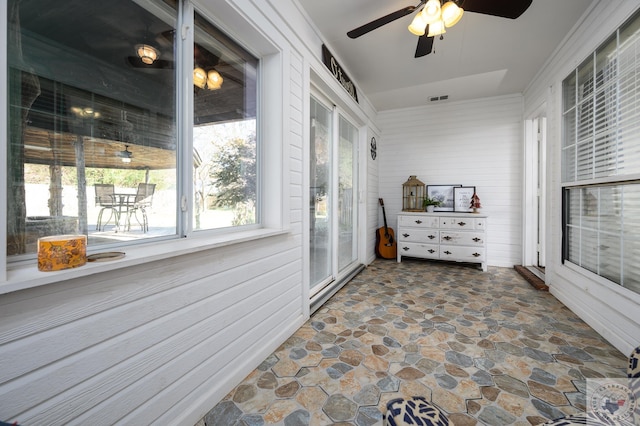 view of sunroom / solarium