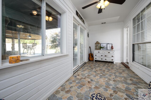 view of sunroom