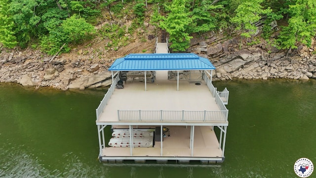 10 Jetty Steel Dr, Murfreesboro, AR 71958 - dock area with stairway and a water view
