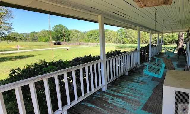 exterior space with a porch