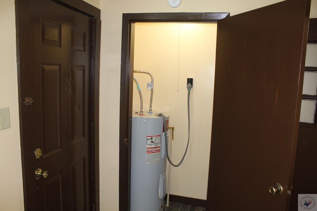 utilities featuring electric water heater