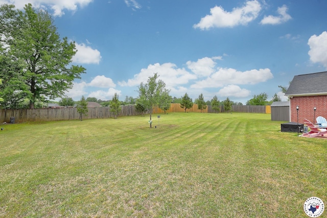 7215 N Richland Dr, Texarkana, TX 75503 - view of yard with a shed and a fenced backyard
