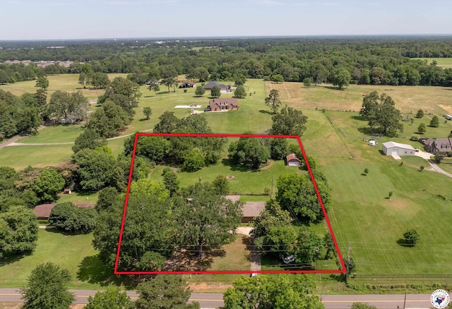 5105 Tennessee Rd, Texarkana, AR 71854 - view of rural area featuring property boundaries highlighted