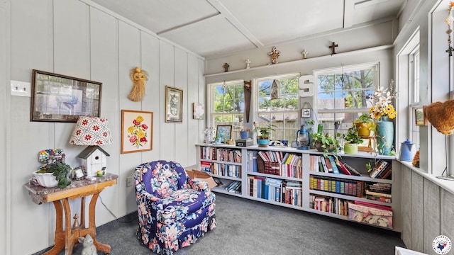 201 Larkspur Ln, Wake Village, TX 75501 - sitting room with carpet