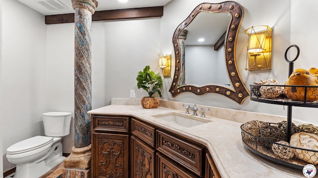 10 High Point Dr, Texarkana, TX 75503 - bathroom featuring toilet and vanity