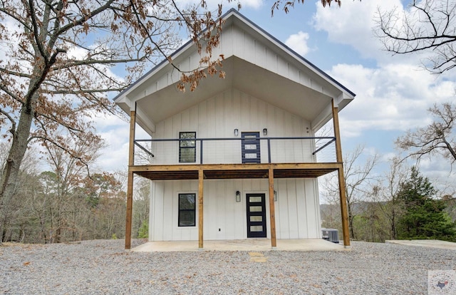 exterior space featuring central AC unit